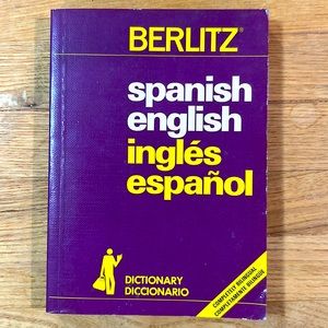 Berlitz Spanish/English dictionary